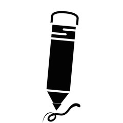 pencil icon over white background. vector illustration