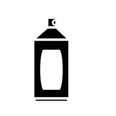 spray bottle icon over white background. vector illustration