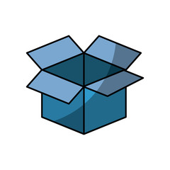 box icon over white background. vector illustration