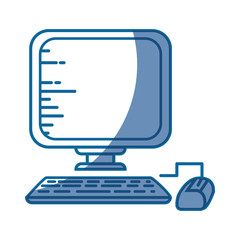 computer device icon over white background. vector illustration