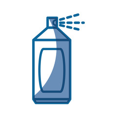 spray bottle icon over white background. vector illustration