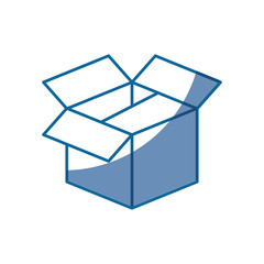 box icon over white background. vector illustration