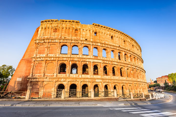 Fototapeta na wymiar Colosseum, Flavian Amphitheatre in Rome, Italy
