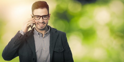 businessman with mobile phone