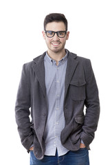 Fototapeta premium young man isolated on white background