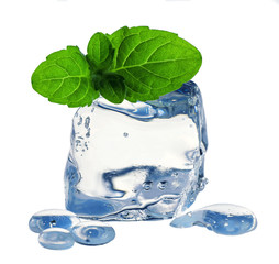 Close-up of ice cube