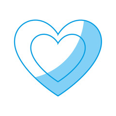 heart icon over white background. vector illustration
