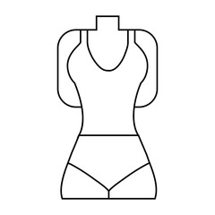 women underwear icon over white background. vector illustration
