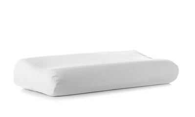 Orthopedic pillow isolated on white