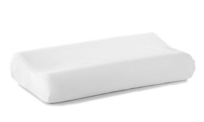 Orthopedic pillow isolated on white