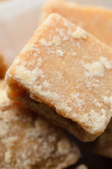 Macro of Fudge Pieces from Above