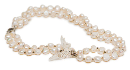 Woman jewellery isolated on white background