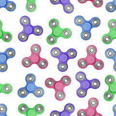 Seamless fidget spinner pattern