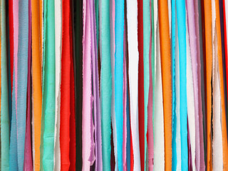 Colorful stripes made of paper