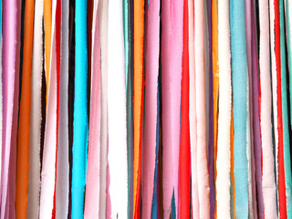 Colorful stripes made of paper