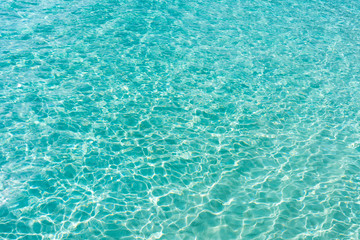 Fototapeta na wymiar ocean with transparent blue water