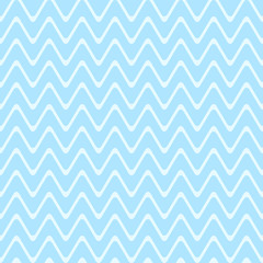 Wave pattern seamless sweet blue two tone colors. Stripe abstract background vector.