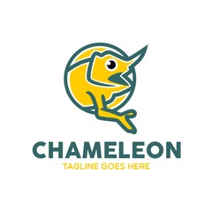 Unique Chameleon Logo