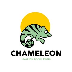 Unique Chameleon Logo
