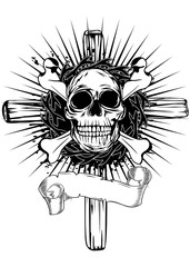 skull cross