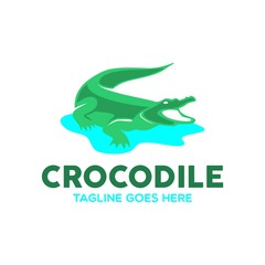Unique Crocodile Logo Mascot Character