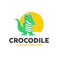 Unique Crocodile Logo Mascot Character