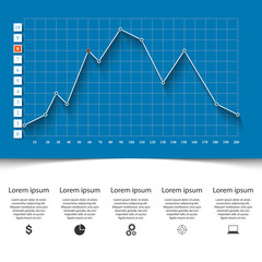 Business infographics. 3D charts and graphs.