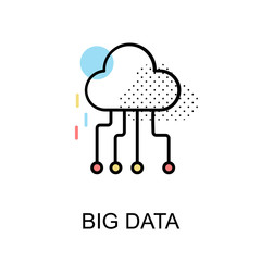Big data Graphic Icon.Vector Illustration