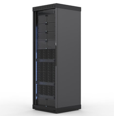 server computer on white background