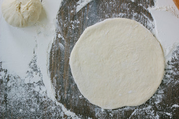 Dough rolling for mini pizza