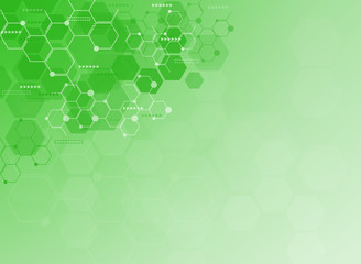 Abstract molecules medical background