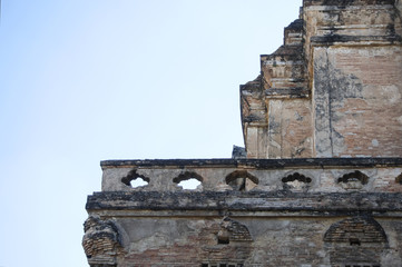 Wat Chedi Luang after earthquake Chiang Mai, Thailand
