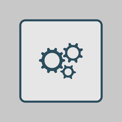 Gear icon.The development and management of business processes.