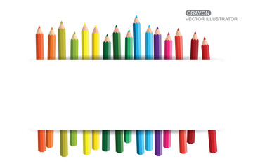 Crayon Flat Design vector Eps 10 icon.