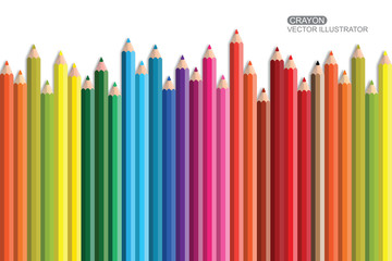 Crayon Flat Design vector Eps 10 icon.