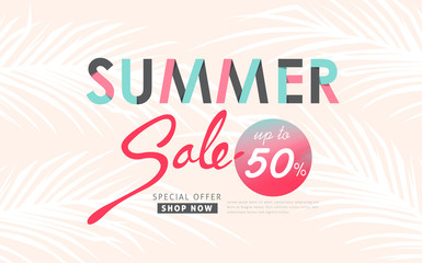 Summer sale background layout banners.voucher discount.Vector illustration template.