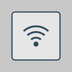 Wifi Symbol. Vector wireless network icon. Flat design style.