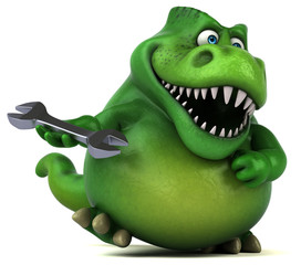 Fun dinosaur - 3D Illustration