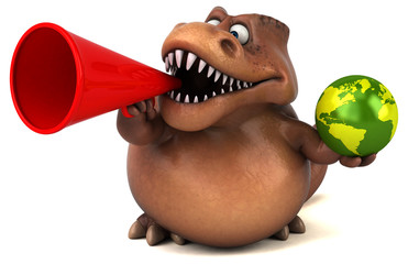 Fun Trex - 3D Illustration © Julien Tromeur