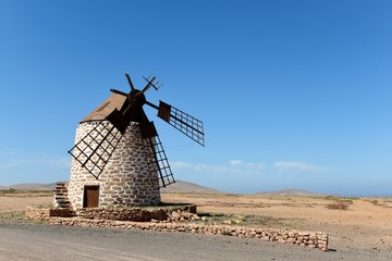Fuerteventura, stone windmill