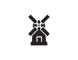 Flat vector mill tower farm  © pavic