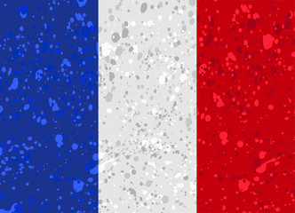 france flag grunge illustration