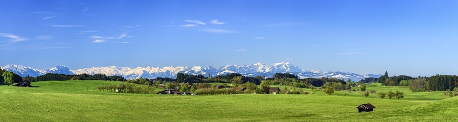 Fototapeta na wymiar morgendliche Landschaft im Westallgäu