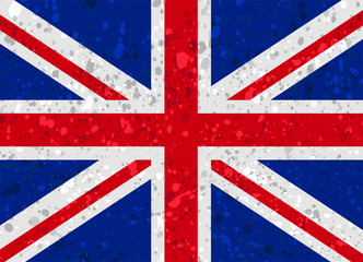 Fototapeta premium united kingdom flag grunge illustration