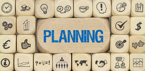 Planning / Würfel mit Symbole