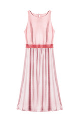 Pink dress isolated