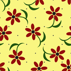 Flowers seamless pattern