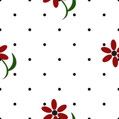 Flowers seamless pattern