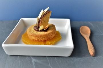 Dessert sablé et orange
