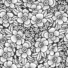 black and white flower